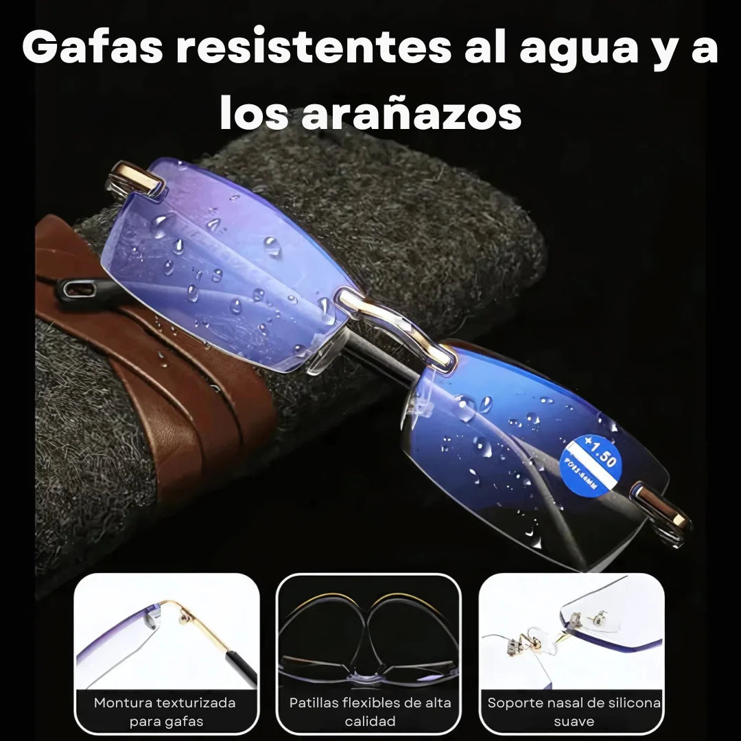Gafas Anti-Rayos Vision™ + Funda de Cuero y Botella Limpia Gafas 500ml Grati