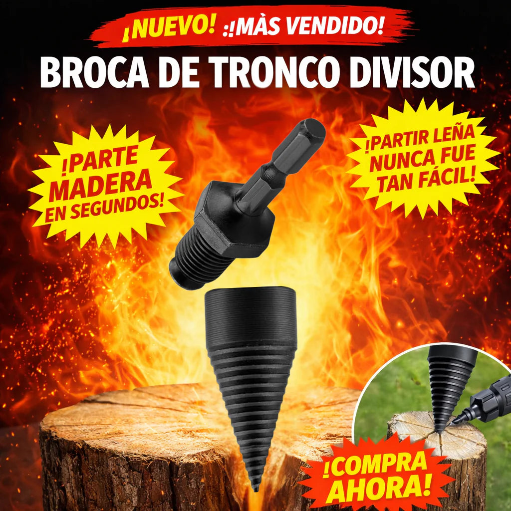 Broca de tronco divisor de madera