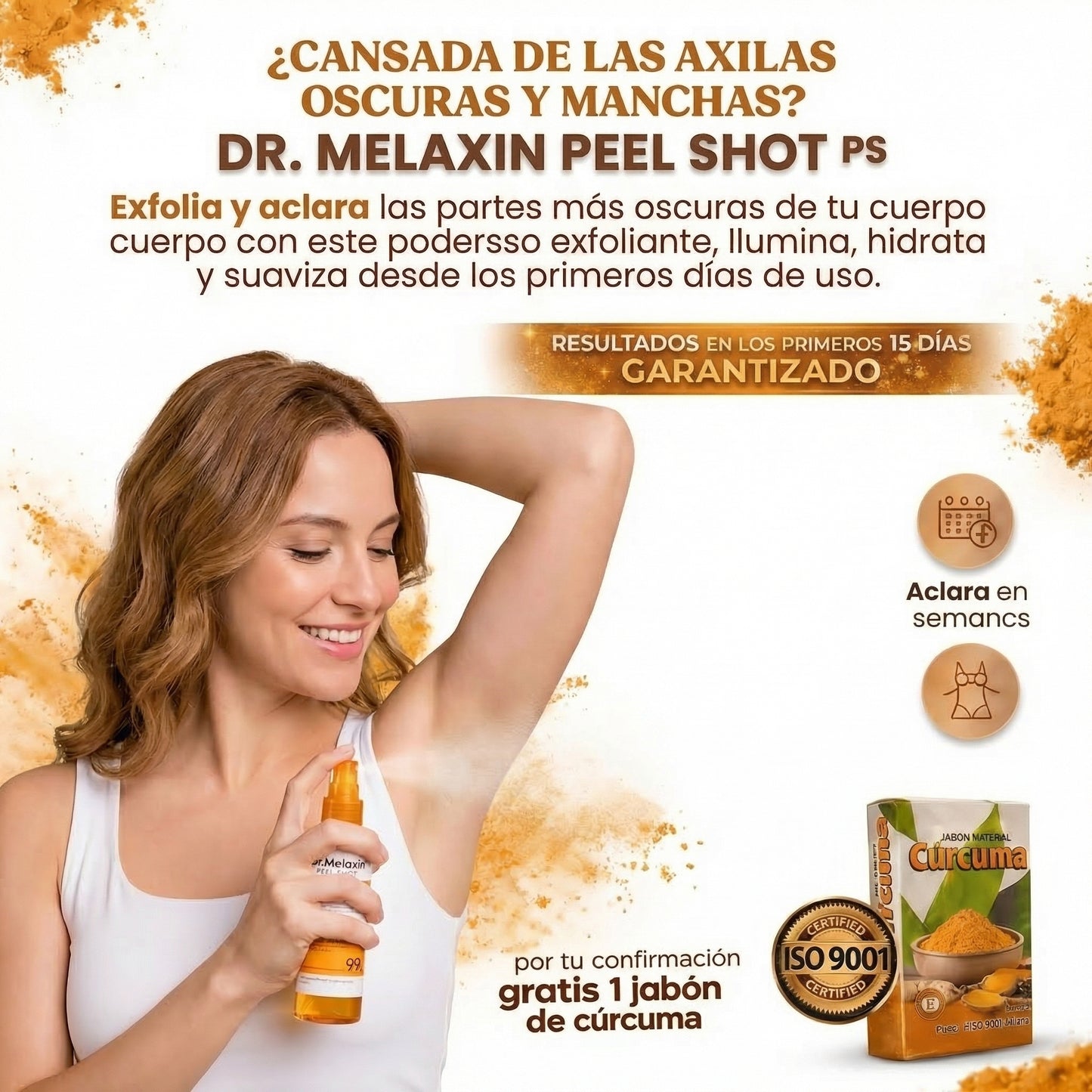 Dr.Melaxin™ Quita manchas Remueve impurezas suavemente y Exfoliación sin fricción