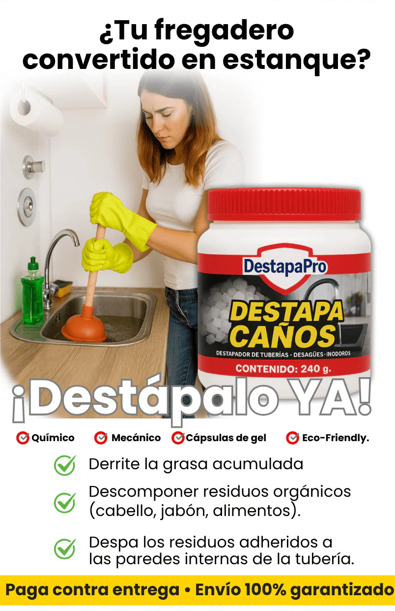 DESTAPA MAX : El poder que destapa tus caños sin esfuerzo