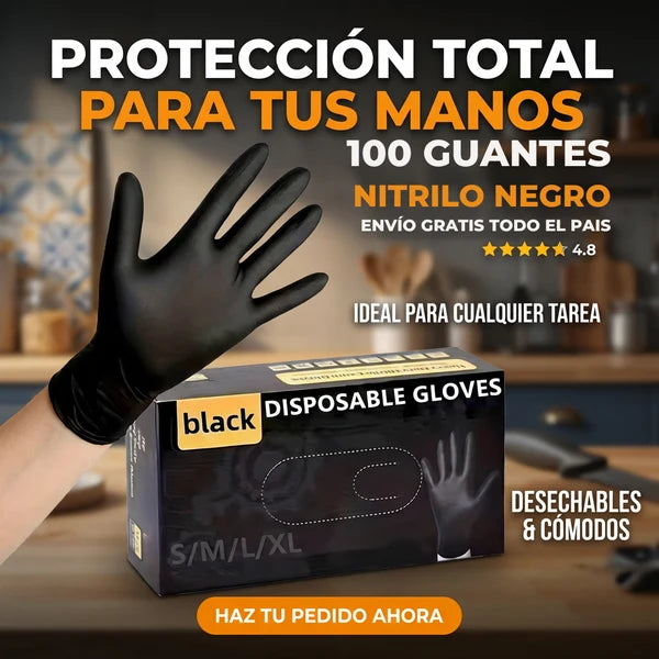 TOPSAFE "Guantes Nitrilo Texturizado 8.0gr 100 Uds