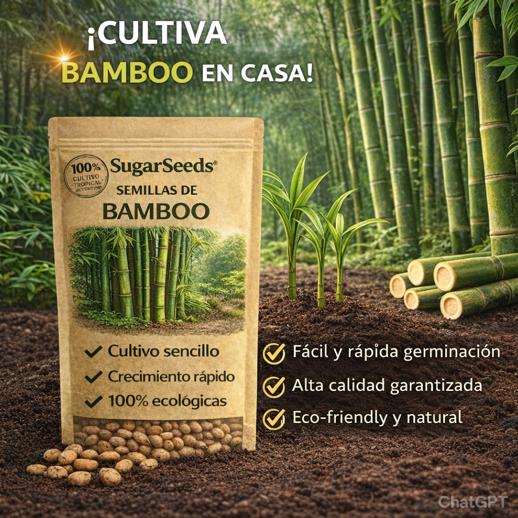 SugarSeeds®  Semillas PREMIUM ciprés de bambú de la suerte (5 gramos )