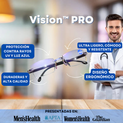 Gafas Anti-Rayos Vision™ + Funda de Cuero y Botella Limpia Gafas 500ml Grati