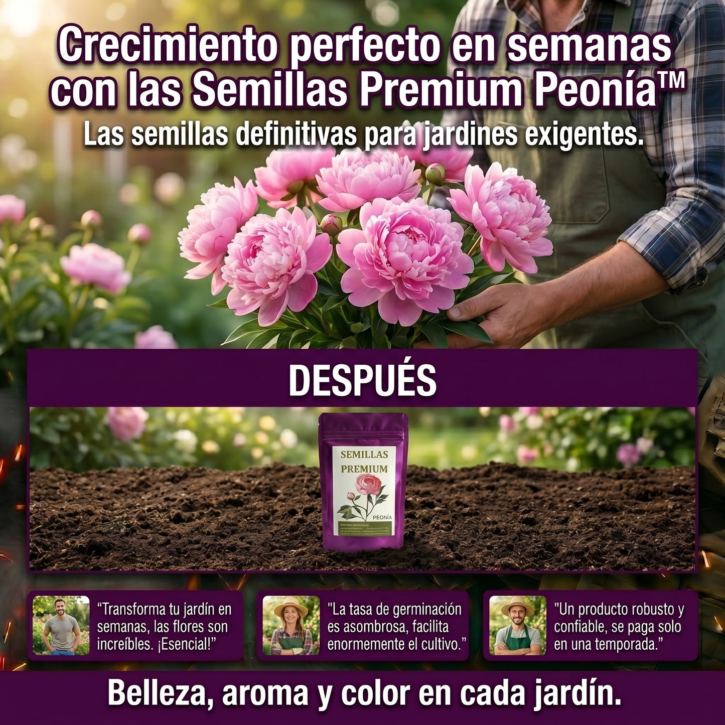 Semillas PREMIUM de Peonias ( 20 gramos )