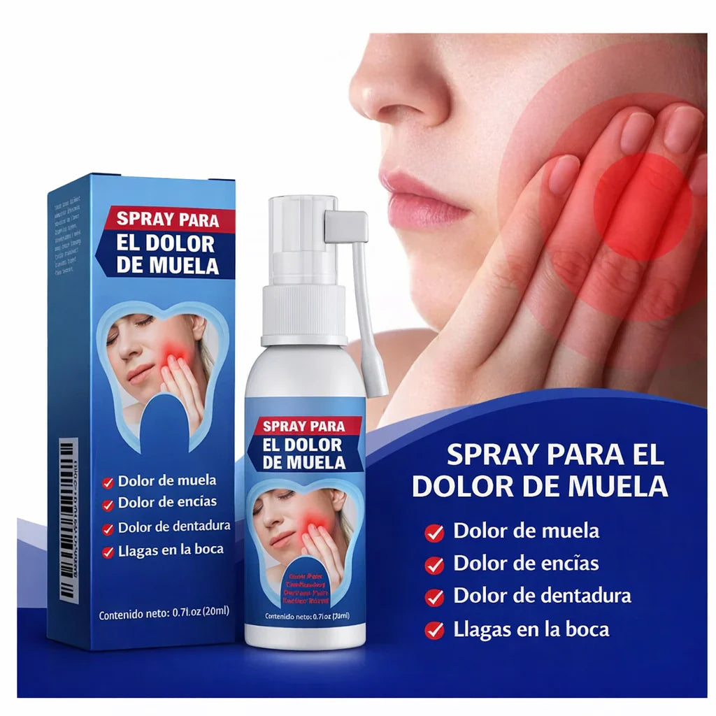 SPRAY BUCAL / ALIVIO RAPIDO PARA EL DOLOR DENTAL Y ENCIAS🦷 ENVIO GRATIS