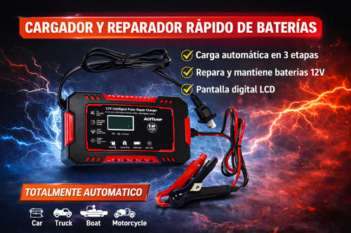 CARGAMAX™ - TU BATERIA REVIVE, TU AUTO RESPONDE+ ENVÍO GRATIS