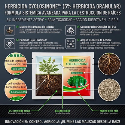 CYCLOSINONE HERBICIDE™ Herbicida Granular de Alta Eficacia