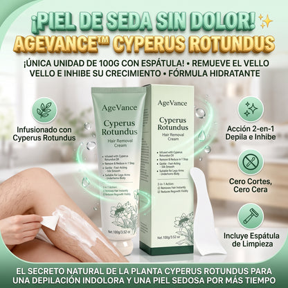 Cyperus Rotundus AgeVance™ Crema Depilatoria e Inhibidora del Vello