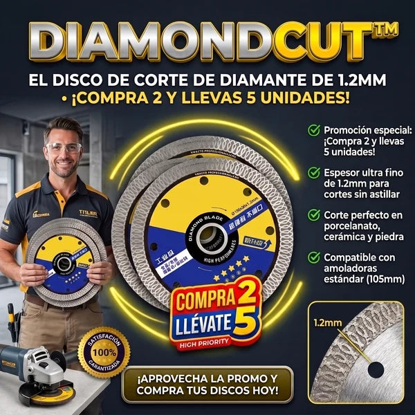 DIAMONDCUT™ Disco de Corte de Diamante Multifuncional