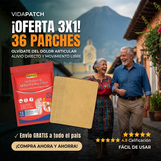 VidaPatch - Llévate 3x1 (36 Parches) - olvida el dolor articular