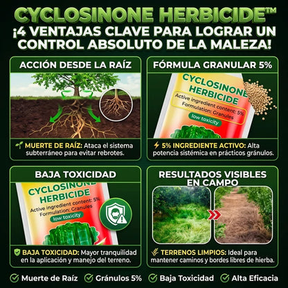 CYCLOSINONE HERBICIDE™ Herbicida Granular de Alta Eficacia