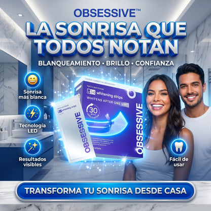 OBSESSIVE™  30 Tiras Blanqueadoras +5 de regalo