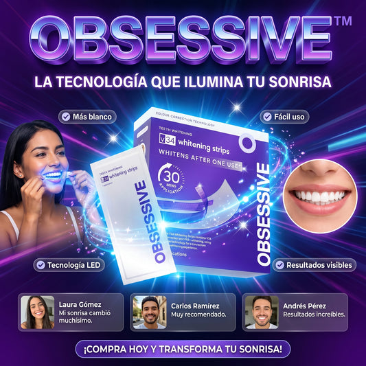 OBSESSIVE™  30 Tiras Blanqueadoras +5 de regalo