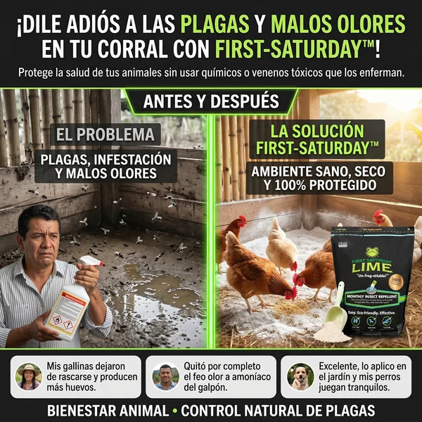 First Saturday Lime barrera de protección contra plagas