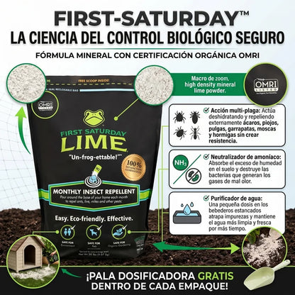 First Saturday Lime barrera de protección contra plagas