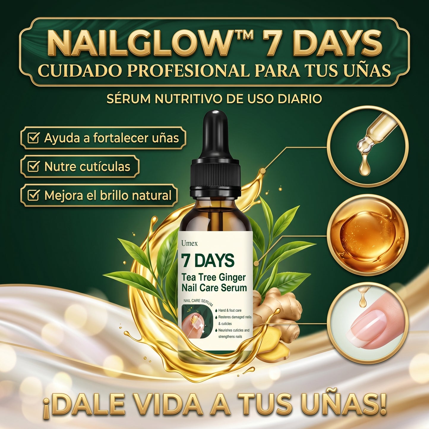NailGlow™ 7 Days fortalecer y mejorar la apariencia de uñas