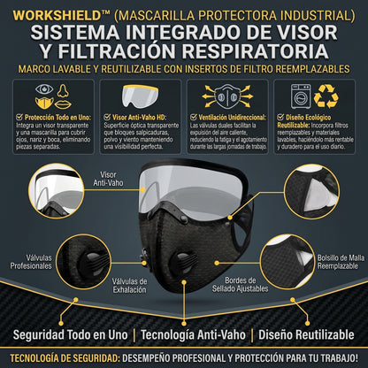 WorkShield™ Careta de Equipamiento profesional de alta gama