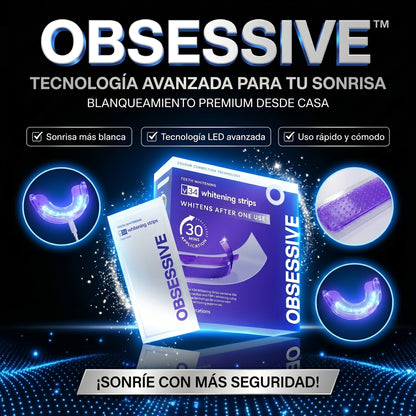OBSESSIVE™  30 Tiras Blanqueadoras +5 de regalo