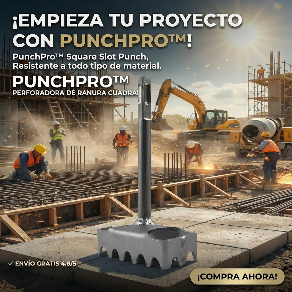 PunchPro™ Perforadora De Ranuras Cuadradas, Resistente  todo tipo de material 2X1