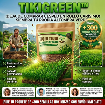 Semillas TikiGreen PREMIUM De Pasto Tipo Tiki Tiki