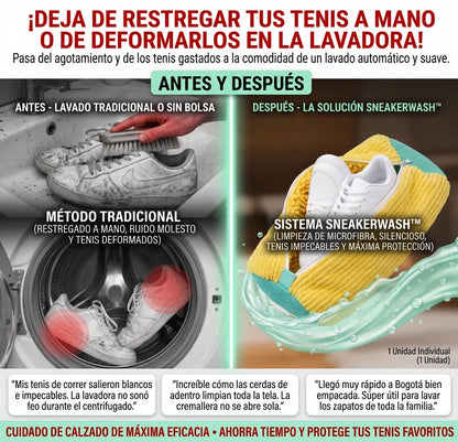 SNEAKERWASH™ Bolsa Cilíndrica para Lavar Zapatos en Lavadora