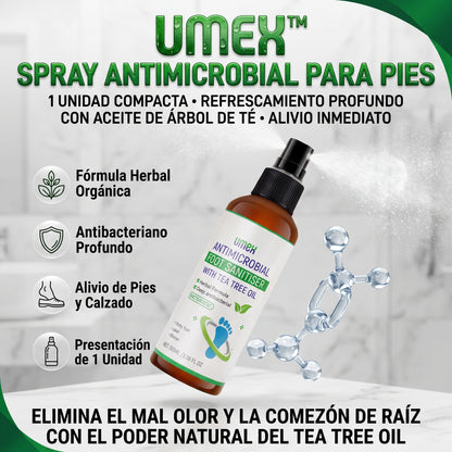 Umex™ Spray sanitizante e hipoalergénico para pies y calzado