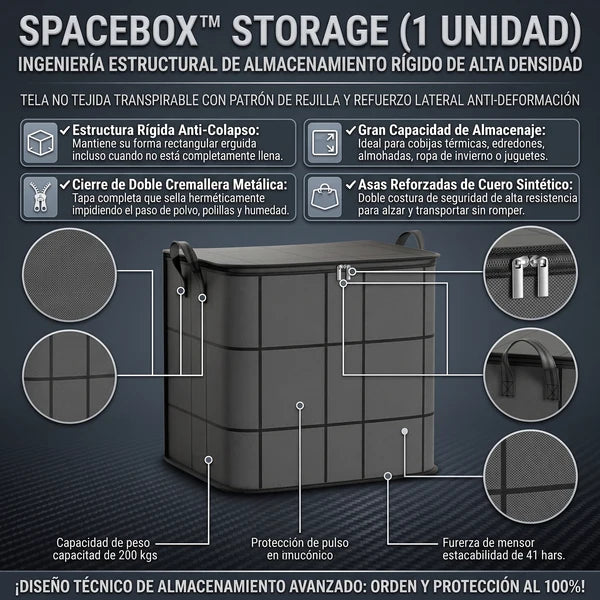 SPACEBOX™ Cesta Rígida Organizadora de Almacenamiento