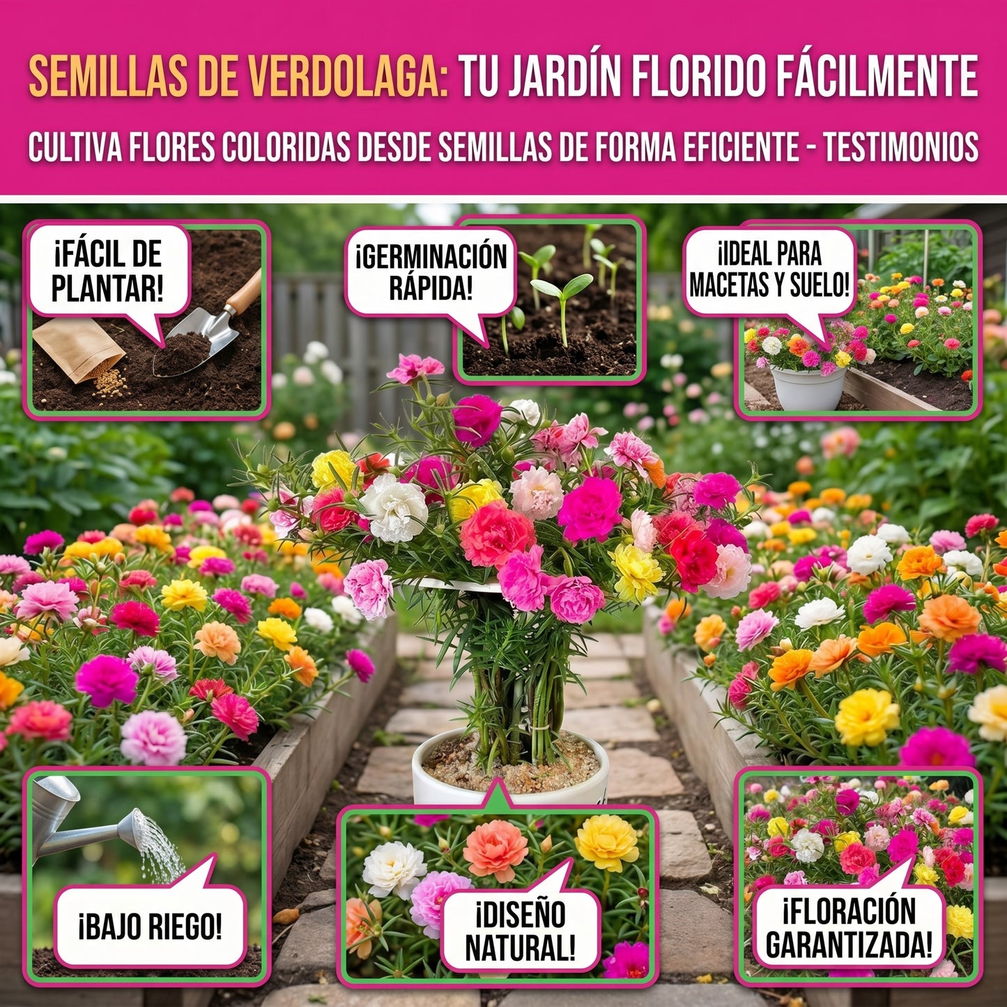 Semillas PREMIUM de Portulaca