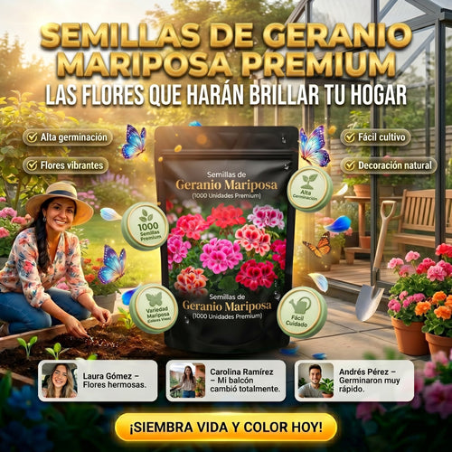 Semillas PREMIUM de Geranio Mariposa